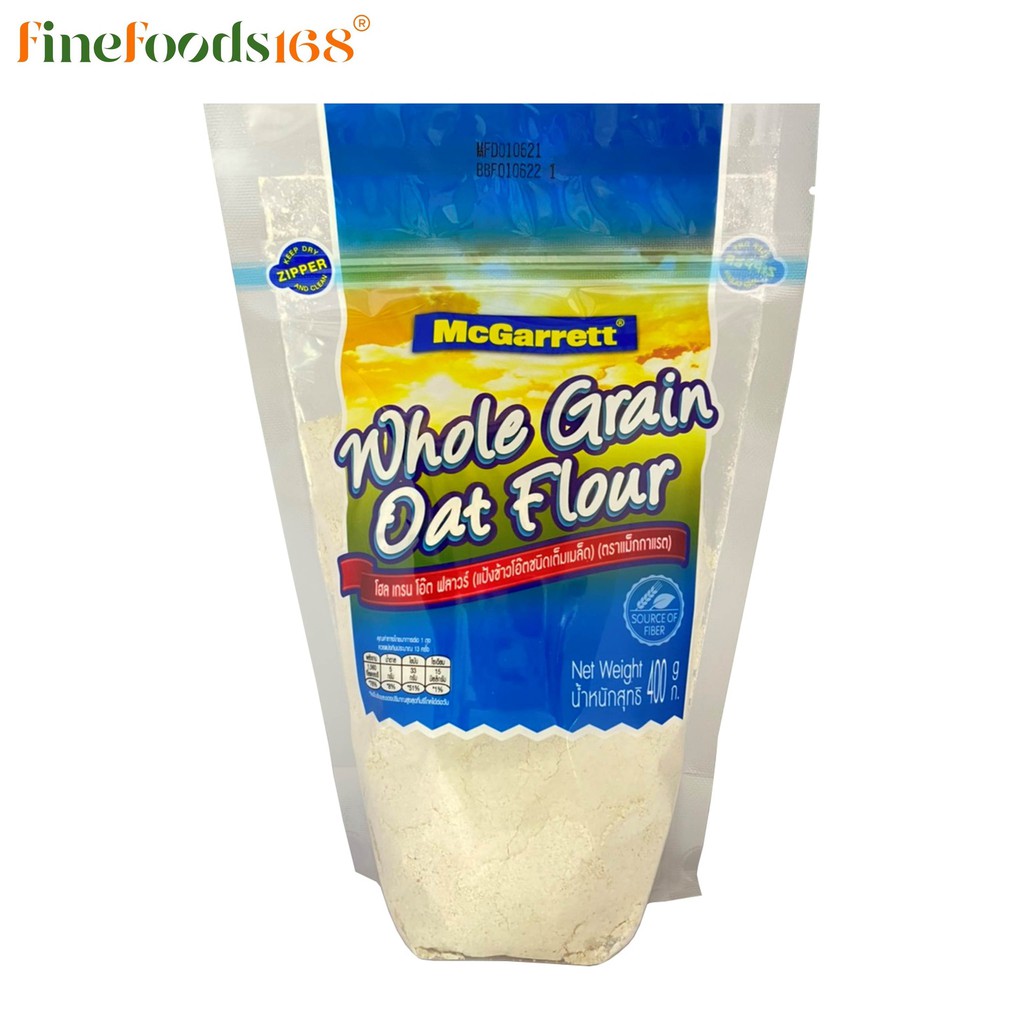 แม็กกาแรต-แป้งข้าวโอ๊ตชนิดเต็มเมล็ด-400-กรัม-mcgarrett-whole-grain-oat-flour-400-g