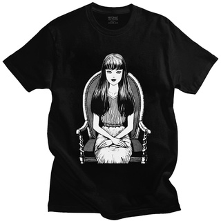 เสื้อยืดแขนสั้น ผ้าฝ้าย พิมพ์ลายการ์ตูน Tomie Junji Ito สไตล์วินเทจ สําหรับผู้ชาย และผู้หญิงสามารถปรับแต่งได้