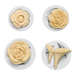Be&gt; แม่พิมพ์ซิลิโคน รูปดอกกุหลาบ 3D สําหรับทําคัพเค้ก เยลลี่ ลูกอม ช็อคโกแลต เบเกอรี่