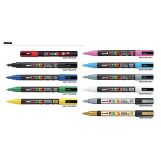 สินค้า ปากกามาร์คเกอร์ uni Posca PC-3M 0.9-1.3 mm (1ด้าม)