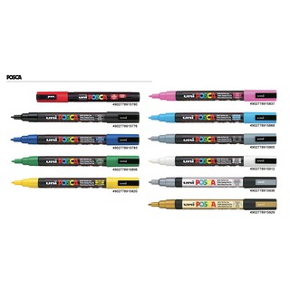 ภาพขนาดย่อของสินค้าปากกามาร์คเกอร์ uni Posca PC-3M 0.9-1.3 mm (1ด้าม)