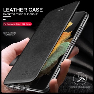 Leather Flip Magnetic Case For Samsung Galaxy S22 Ultra 5G S22 Plus Sumsung S22Ultra S22Plus Card Wallet Stand Cover