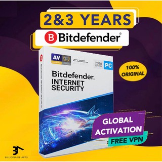 Bitdefender Internet Security 2022 2 - 3 ปี ORIGINAL Antivirus ซอฟต์แวร์ป้องกันความปลอดภัย