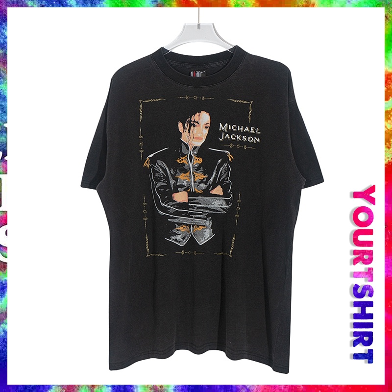 ผ้าฝ้ายคอกลมเสื้อยืดแขนสั้น-พิมพ์ลายกราฟฟิค-michael-jackson-สไตล์วินเทจ-ขนาดใหญ่-สําหรับผู้ชายfrom-s-4xl