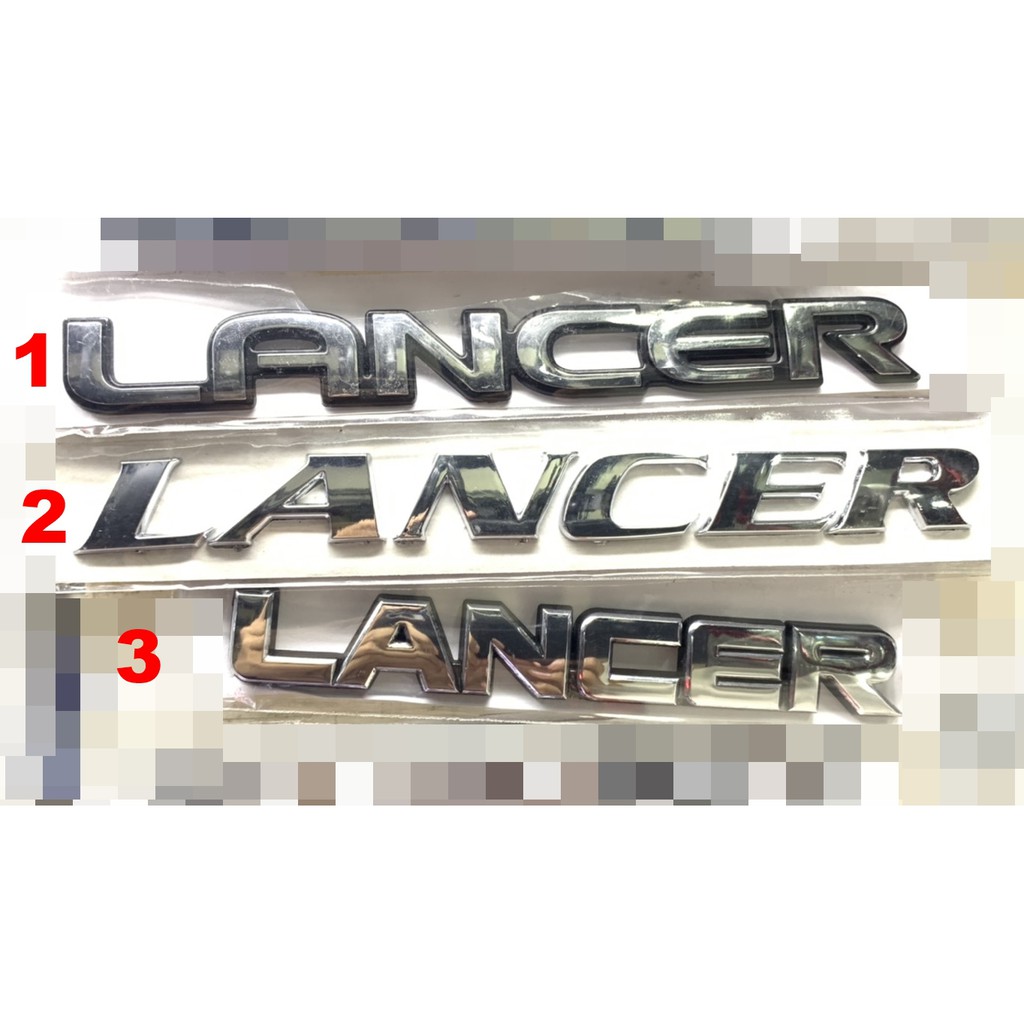 lancer-mitsubishi-logo-อักษร-3d-sticker-car-รถเก๋ง