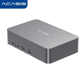 Acasis Thunderbolt 3 4HDMI SDI การ์ดจับภาพวิดีโอ 4 HDMI อินพุต 1080p60 Full HD 4K60 สตรีมมิ่ง OBS Zoom