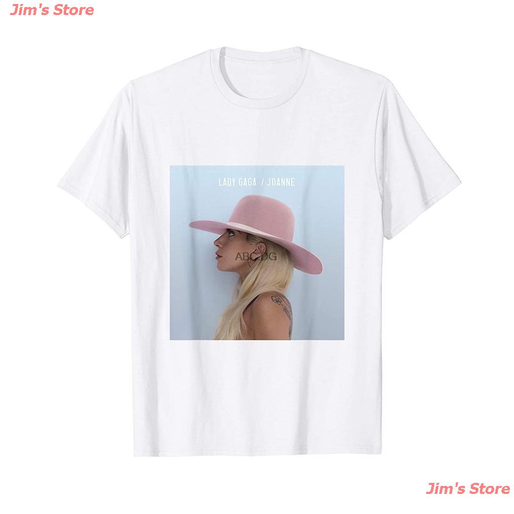 hot-salingเสื้อยืดผ้าฝ้ายjims-store-2021-lady-gaga-joanne-album-t-shirt-summer-new-mens-short-sleeve-cotton-t-shirt-เ