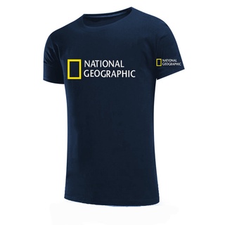 เสื้อยืดผ้าฝ้ายพิมพ์ลาย ขายดี เสื้อยืดผ้าฝ้าย พิมพ์ลาย National Geographic สําหรับผู้ชาย