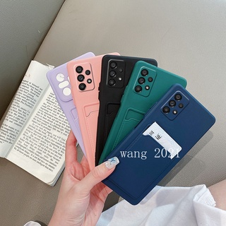 New Phone Case เคส Samsung Galaxy A53 A33 A23 LTE M23 5G A13 LTE 4G 2022 Casing Silicone Full Lens Protection Soft Case with Card Holder เคสโทรศัพท