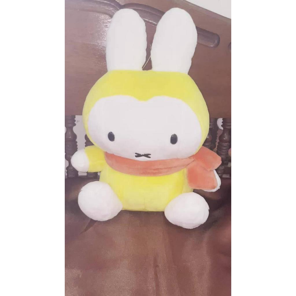 miffy-มิฟฟี่ชุดนักบินสีเหลือง-ขนนุ่มมาก-ตัวใหญ่-40cm-ไซซ์กอด