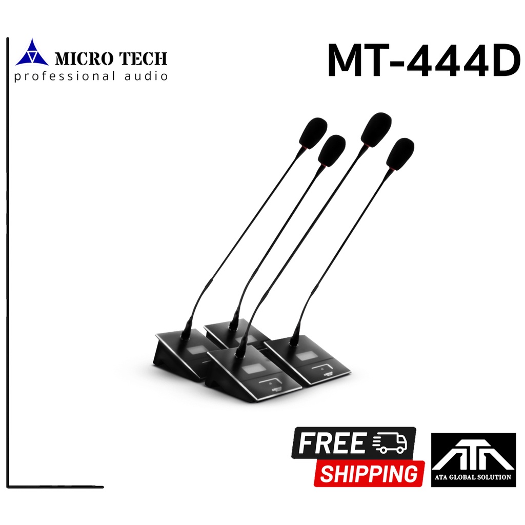 microtech-mt-444d-ไมค์ประชุมไร้สาย-ไมค์โครโฟน-สำหรับห้องประชุม-ไมค์ลอยไร้สาย-1ชุด-4ตัว-conference-wireless-microphone