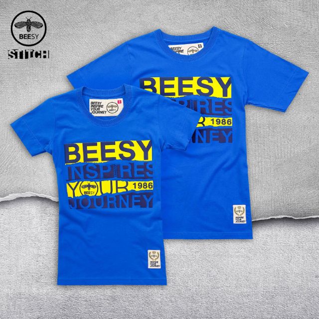 beesy-เสื้อยืด-รุ่น-stitch-สีฟ้า