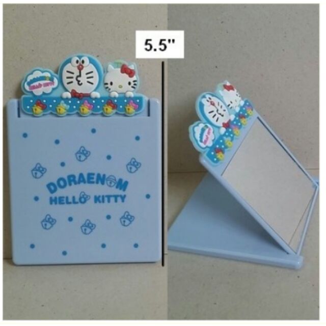 กระจกตั้งโต๊ะ-สำหรับพกพา-ลาย-โดราเอม่อน-doraemon-ขนาด-4x5-5-นิ้ว