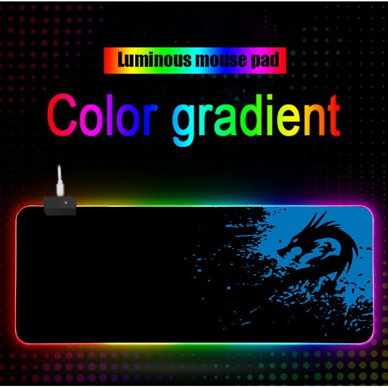 ภาพหน้าปกสินค้าแผ่นรองเมาส์มีไฟ GMS-wt-5 Gaming Mouse Pad RGB 7colors (3008004)เปลี่ยนไฟได้ 14 โหมด จากร้าน easytopurchase บน Shopee