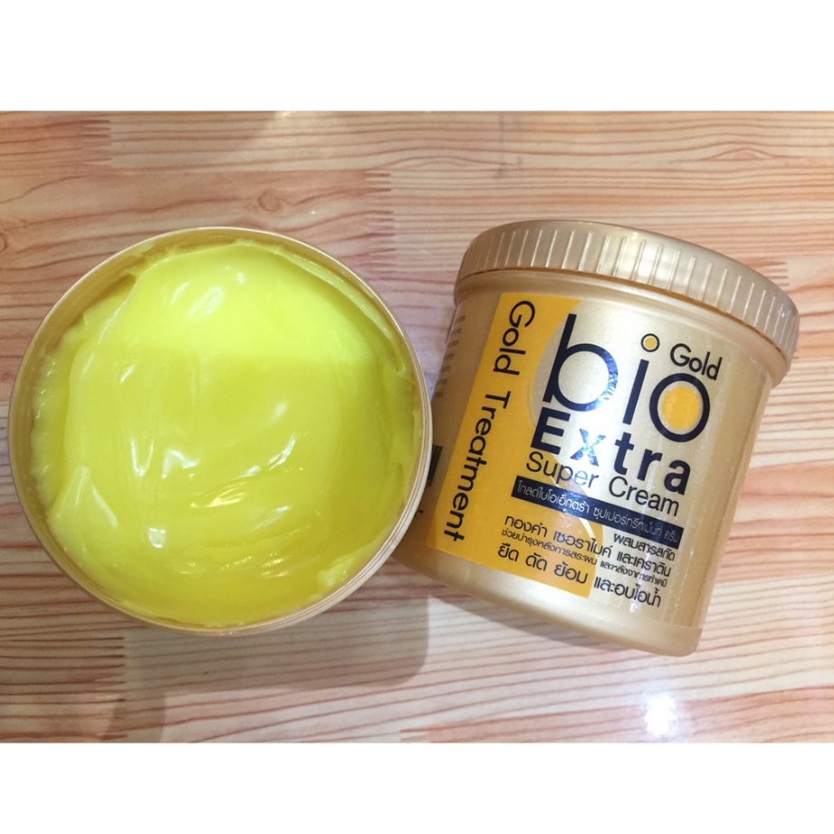 Bio Extra Super Cream Gold Treatment ทรีทเมนต์ไบโอ กระปุกสีฟ้า/กระปุกสี ...