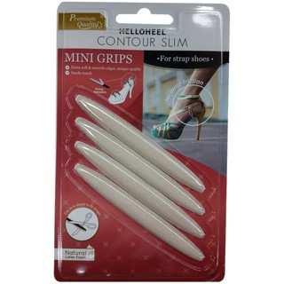 แผ่นกันกัดSLIM MINI GRIPS HELLOHEEL สีครีม แผ่นกันกัดSLIM MINI GRIPS HELLOHEEL ครีม แก้ปัญหารองเท้ากัดขนาดเล็ก ช่วยลดการ