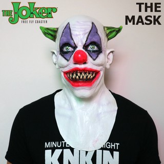 Mask หน้ากาก Joker โจ๊กเกอร์ ตัวตลก Devil Clown ปีศาจ สุดโหด BB GUN บีบีกัน Cosplay Halloween ฮาโลวีน รุ่น 016