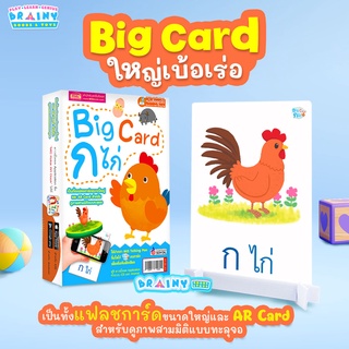 BrainyToys Big Card กไก่ แฟลชการ์ดขนาดใหญ่ เรียนรู้ตัวพยัญชนะไทย ก-ฮ