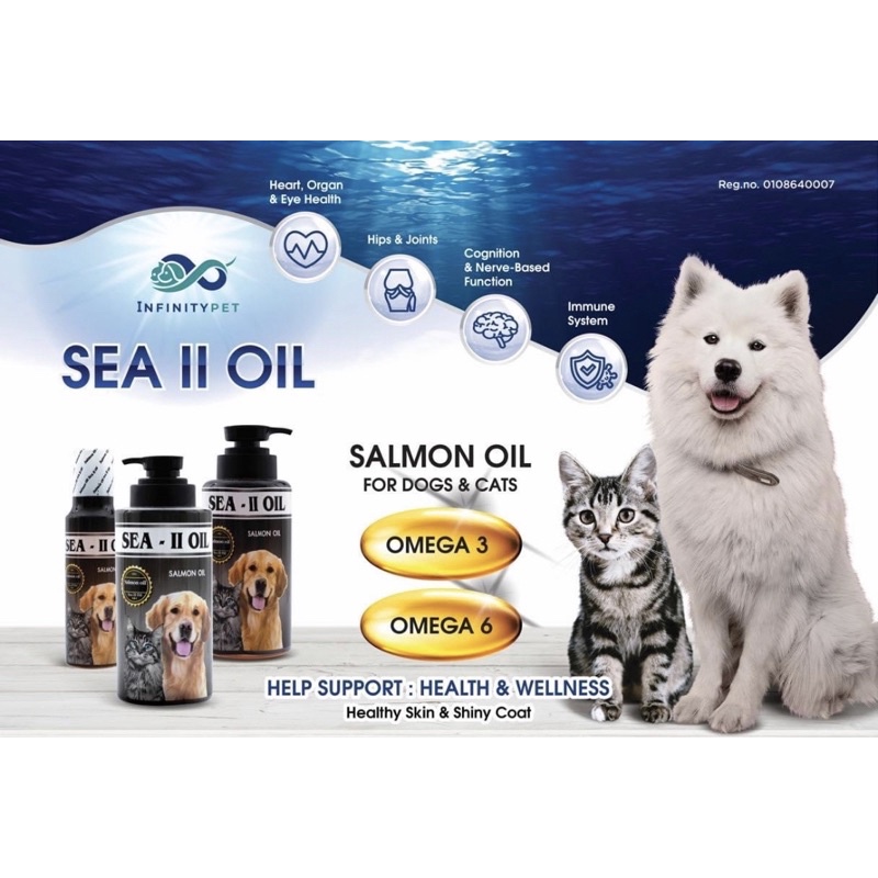 ภาพสินค้าน้ำมันปลาแซลมอนแท้ 100% บำรุงผิวหนังและขน Sea II Oil Salmon Oil มีทะเบียน จากร้าน katsuka บน Shopee ภาพที่ 8