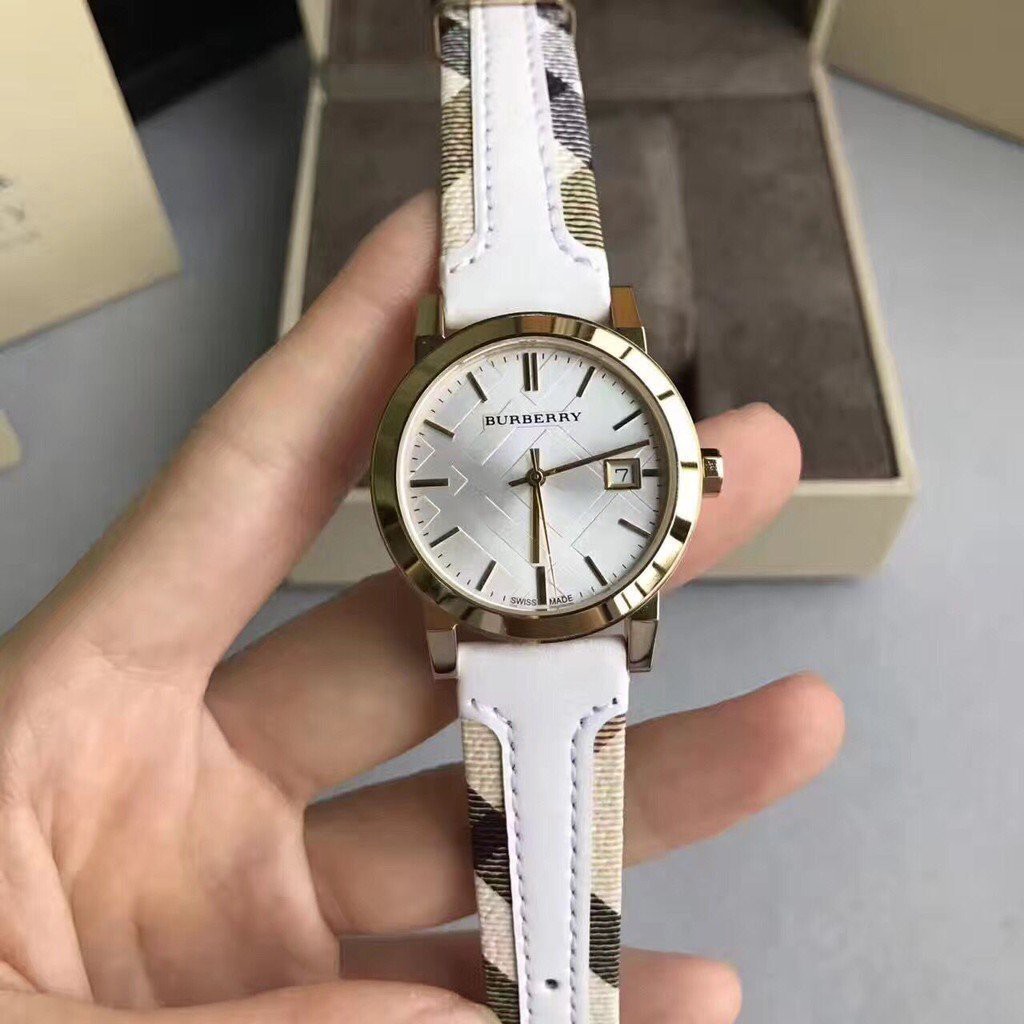 ของแท้จากการซื้อ-burberry-bu9015-9110-ดูคลาสสิกของผู้หญิงแฟชั่นลำลองอังกฤษนาฬิกา