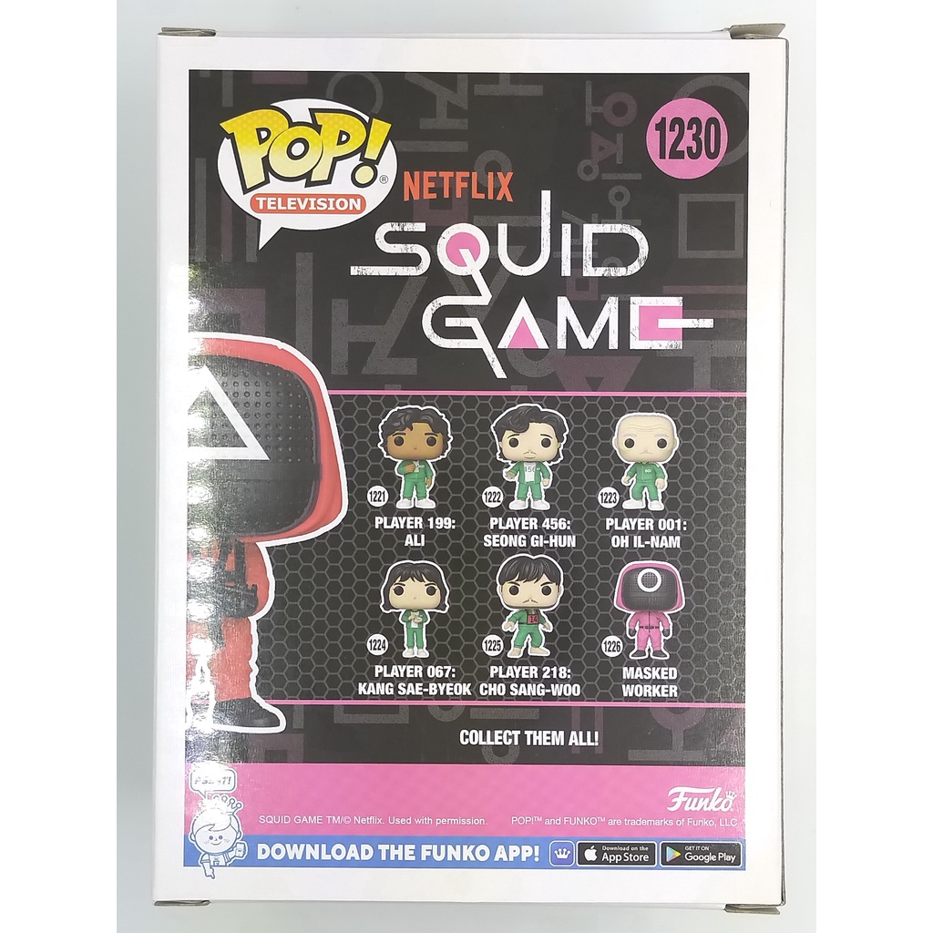 funko-pop-squid-game-player-round-masked-soldier-1230-กล่องมีตำหนินิดหน่อย