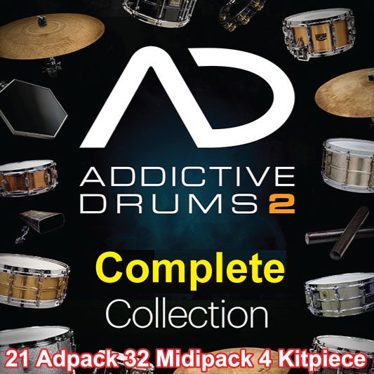 ภาพหน้าปกสินค้าXLN Audio Addictive Drums 2 Complete v2.2.5.6 โปรแกรมจำลองเสียงกลอง สร้างแทร็คกลอง
