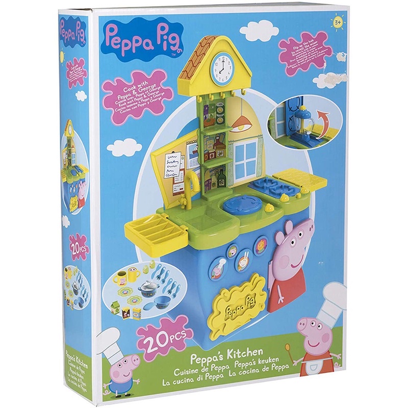 Peppa Pig ของเล่น ชุดโต๊ะเครื่องครัว Kitchen Kettle&Toaster | Shopee ...