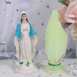 [FILLY] Catholic Mary Statue Madonna Handmade Virgin Mary Statue Jesus Home Decor Gift DFG