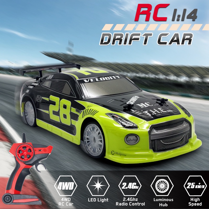 Volantex RC Car Drift 114 2.4Ghz 25km/h High Speed Racing Car 4WD With
