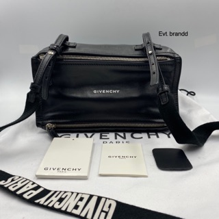 Like new Givenchy mini pandora with logo strap