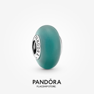 Pandora ชาร์มแก้ว เนื้อแมตต์ สีเขียว Murano ของขวัญวันหยุด สําหรับผู้หญิง p804