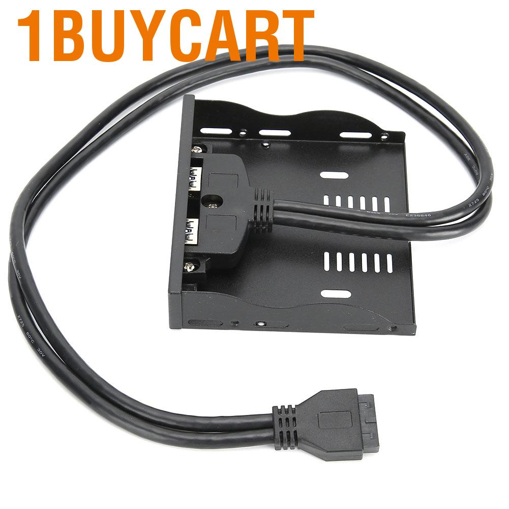 1buy-usb-3-0-floppy-front-panel-3-5-flopy-bay-19-pin-to-2-interface-usb-hub