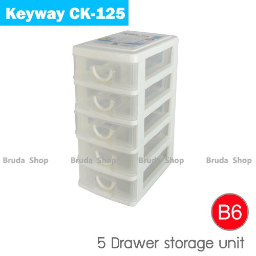 กล่องเก็บของ-กล่องลิ้นชัก-5-ชั้น-keyway-ck-125