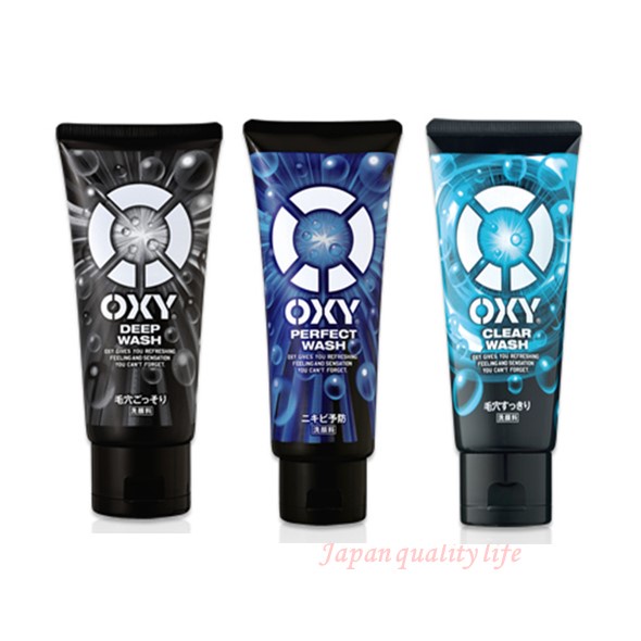 ROHTO OXY Face Wash 130g Deep Wash / Perfect Wash / Clear Wash Acne