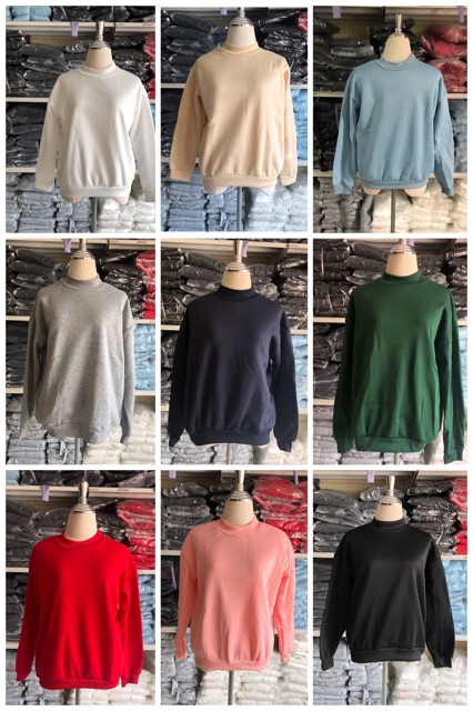 ภาพสินค้าเสื้อแขนยาวสเวตเตอร์มีคอหน่อยๆพร้อมส่ง 9สี จากร้าน acs_brand บน Shopee ภาพที่ 1