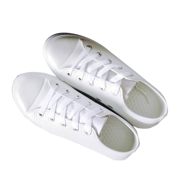 ภาพหน้าปกสินค้ารองเท้าผ้าใบยาง เนื้อEVA TK1601 กันน้ำ สีดำ/สีขาว