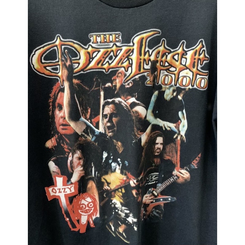 เสื้อยืดผ้าฝ้ายพิมพ์ลายขายดี-ปิดการขายจากต่างประเทศ-ultra-rare-vintage-the-ozzfest-2000-s-t-shirt-pre-order