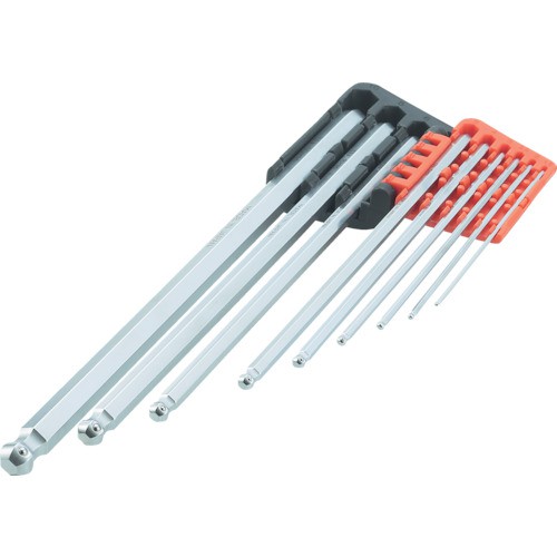 trusco-ttv-9s-301-9101-set-short-ball-point-torsion-hexagonal-wrench-ชุดประแจหกเหลี่่ยมหัวบอลพร้อมลูกยึด-หัวสั้น