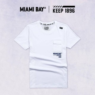 Miami Bay® เสื้อยืดชาย รุ่น KEEP สีขาว
