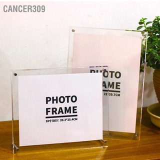 Cancer309 กรอบรูปอะคริลิคใส สําหรับใส่ใบรับรอง และรูปภาพ พร้อมชั้นวางโลหะ