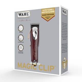 แท้ 💯% ปัตตาเลี่ยน ตัดผม wahl magic clip เมจิคคลิป ไร้สาย ไฟไทย มีประกัน CORDLESS 5 STAR (สีแดงทอง) ปรับฟันได้