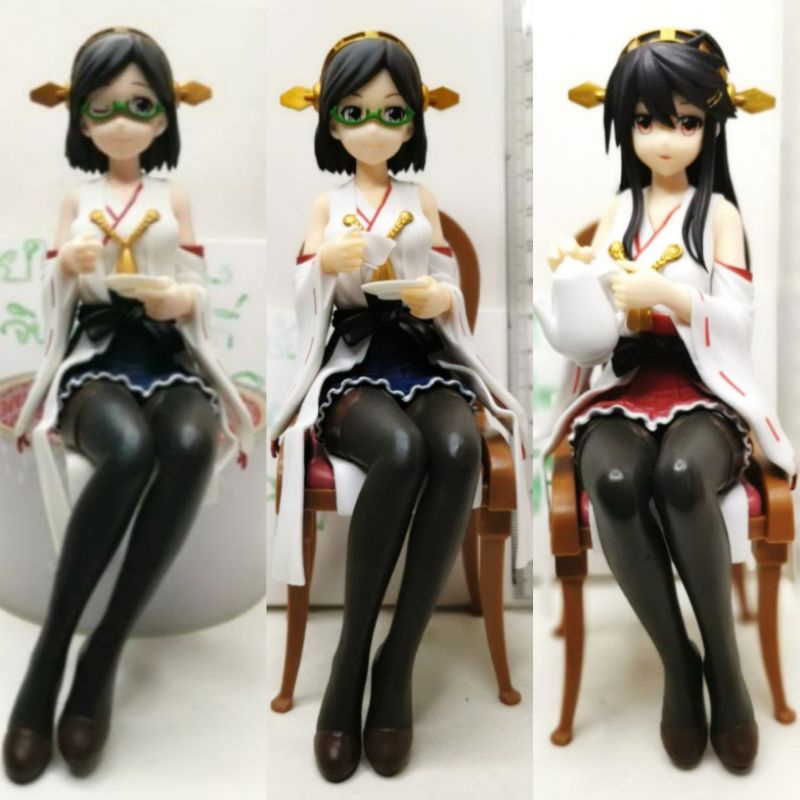 แท้-มือ1-2-อะไหล่-banpresto-kantai-collection-5-9-kirishima-kongo-kai-ni-figure-ceylon-tea-party-โมเดล-สาวเรือ