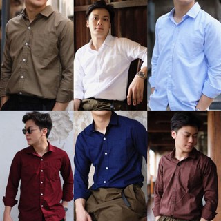 เสื้อเชิ้ตคอปก กระดุมเต็มตัว oxford shirts ✨ เสื้อผ้าผู้ชาย