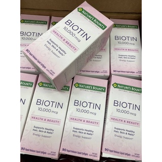 Natures Bounty Optimal Solutions Biotin 10 000 Mcg 90 Rapid Release Liquid Softgels