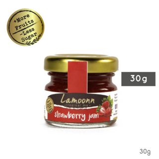 สินค้า Lamoonn Jam แยมสตรอเบอรี่ // Strawberry Jam // *Low Sugar* ขวดจิ๋ว 30g // แยมละมุน