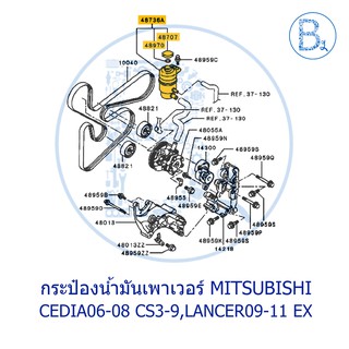 **อะไหล่แท้** กระป๋องน้ำมันเพาเวอร์ กระปุกน้ำมันเพาเวอร์ MITSUBISHI CEDIA06-08 CS3-CS9,LANCER09-11 EX