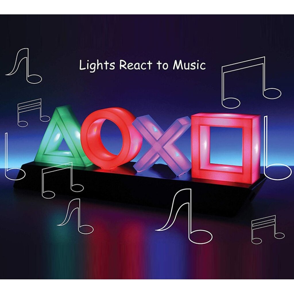 ภาพหน้าปกสินค้าIcon Light Playstation เปลี่ยนไฟตามเสียง จากร้าน chalarmshop บน Shopee