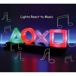 ภาพขนาดย่อของภาพหน้าปกสินค้าIcon Light Playstation เปลี่ยนไฟตามเสียง จากร้าน chalarmshop บน Shopee