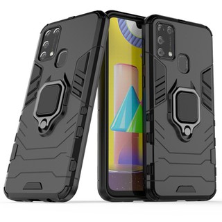 เคส Samsung Galaxy M31 ฮาร์ดเคสกันกระแทกเคสโทรศัพท์ Hybrid Armor Shockproof Ring Case M31 Samsung GalaxyM31 Cover Stand