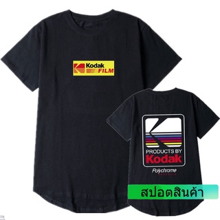 ราคาต่ำสุด!! เสื้อยืดลําลอง ผ้าฝ้าย แขนสั้น คอกลม พิมพ์ลาย Kodak สําหรับผู้ชาย 667425S-3XL